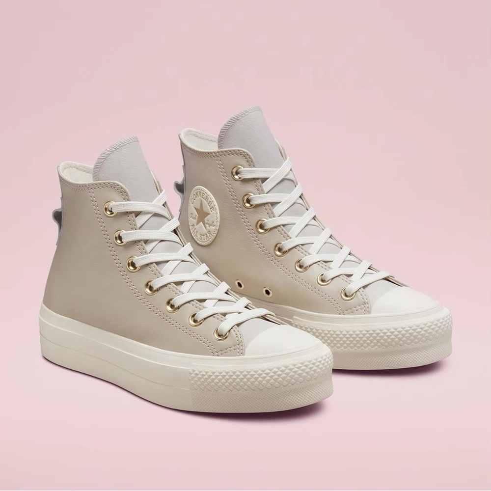 Earthy tone platform converse